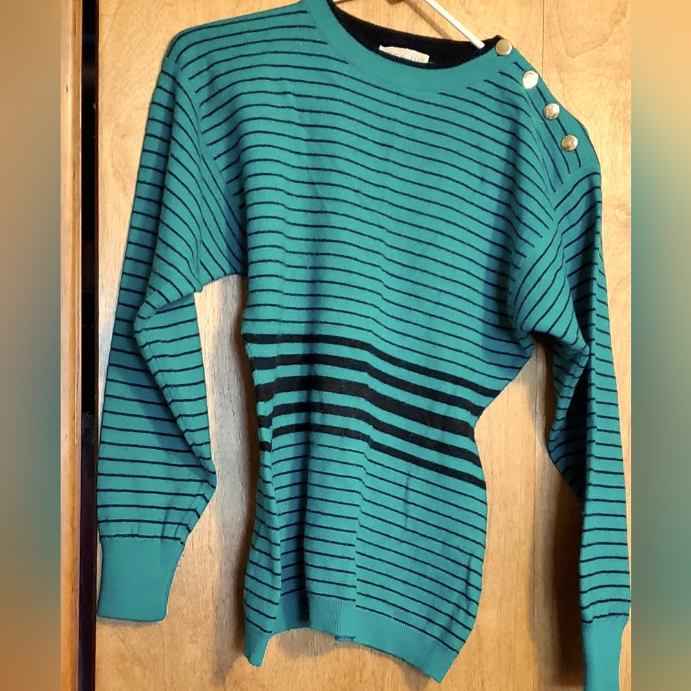 Vintage JH Collectibles Lambs Wool Nautical Sweater in Size S